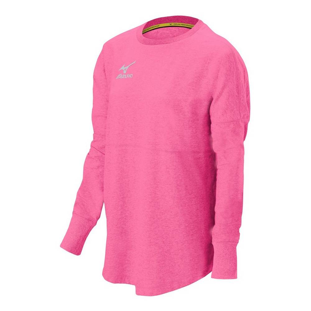 Mizuno Hitter’s - Bayan Pullover - Kırmızı Pembe Türkiye (EPNTBK-216)